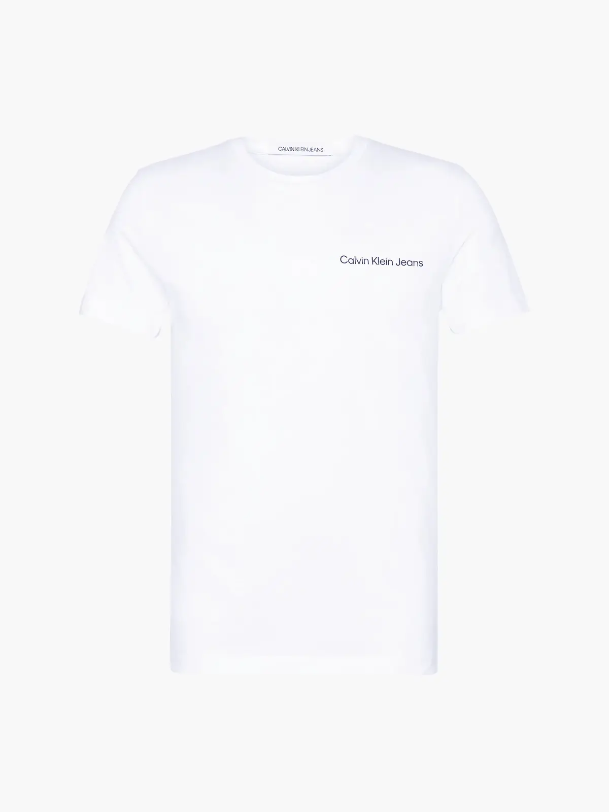 Calvin Klein CHEST INSTITUTIONAL Erkek Beyaz T-Shirt