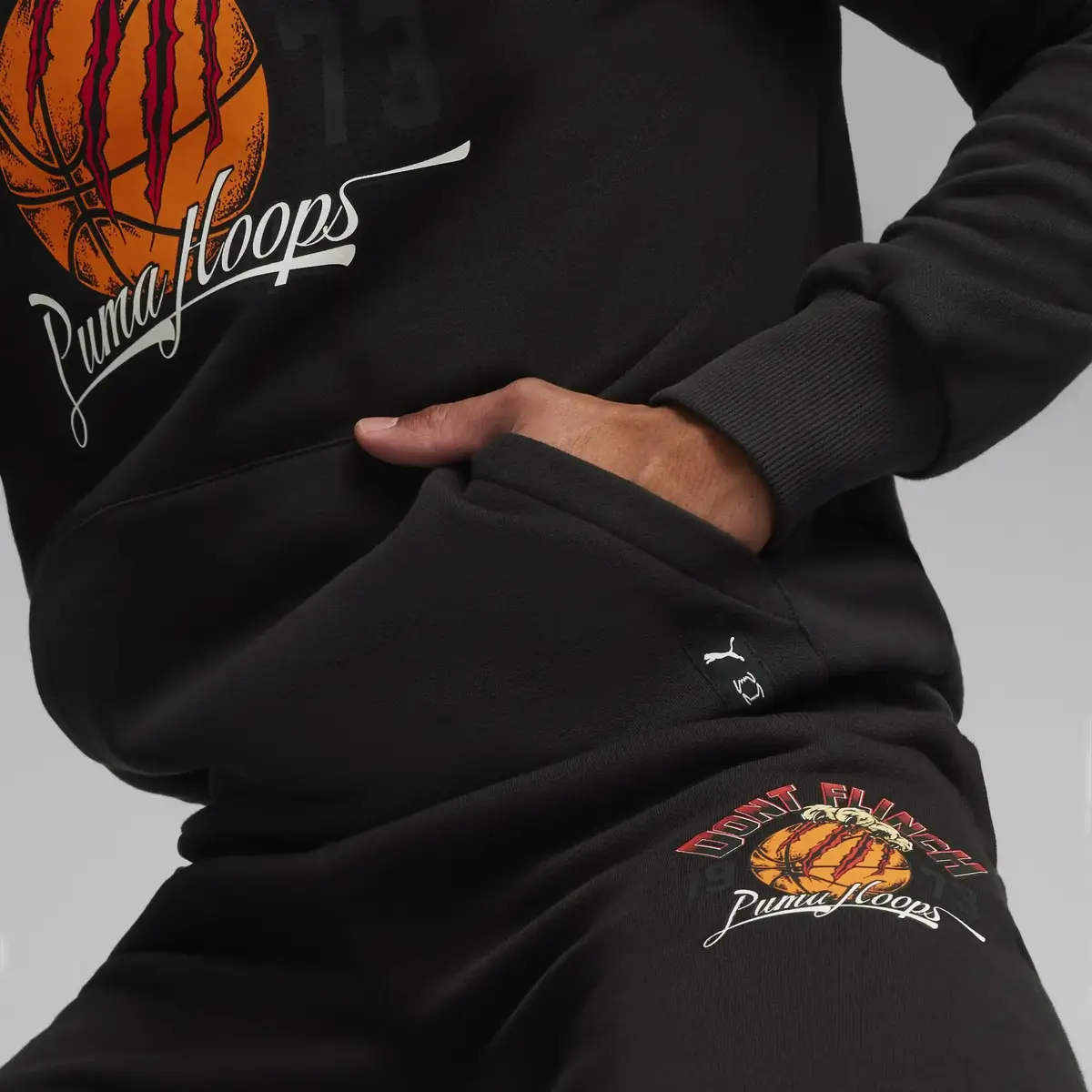 Puma Graphic Booster Hoodie Erkek Siyah Hoodie