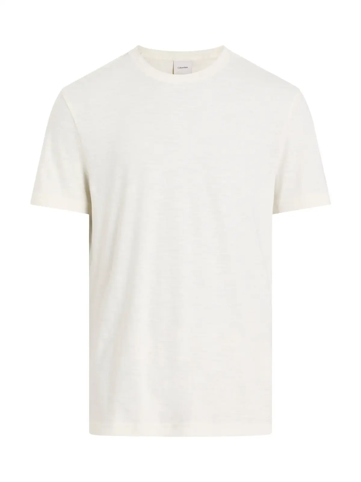 Calvin Klein LINEN COTTON T-SHIRT Beyaz Erkek Tişört