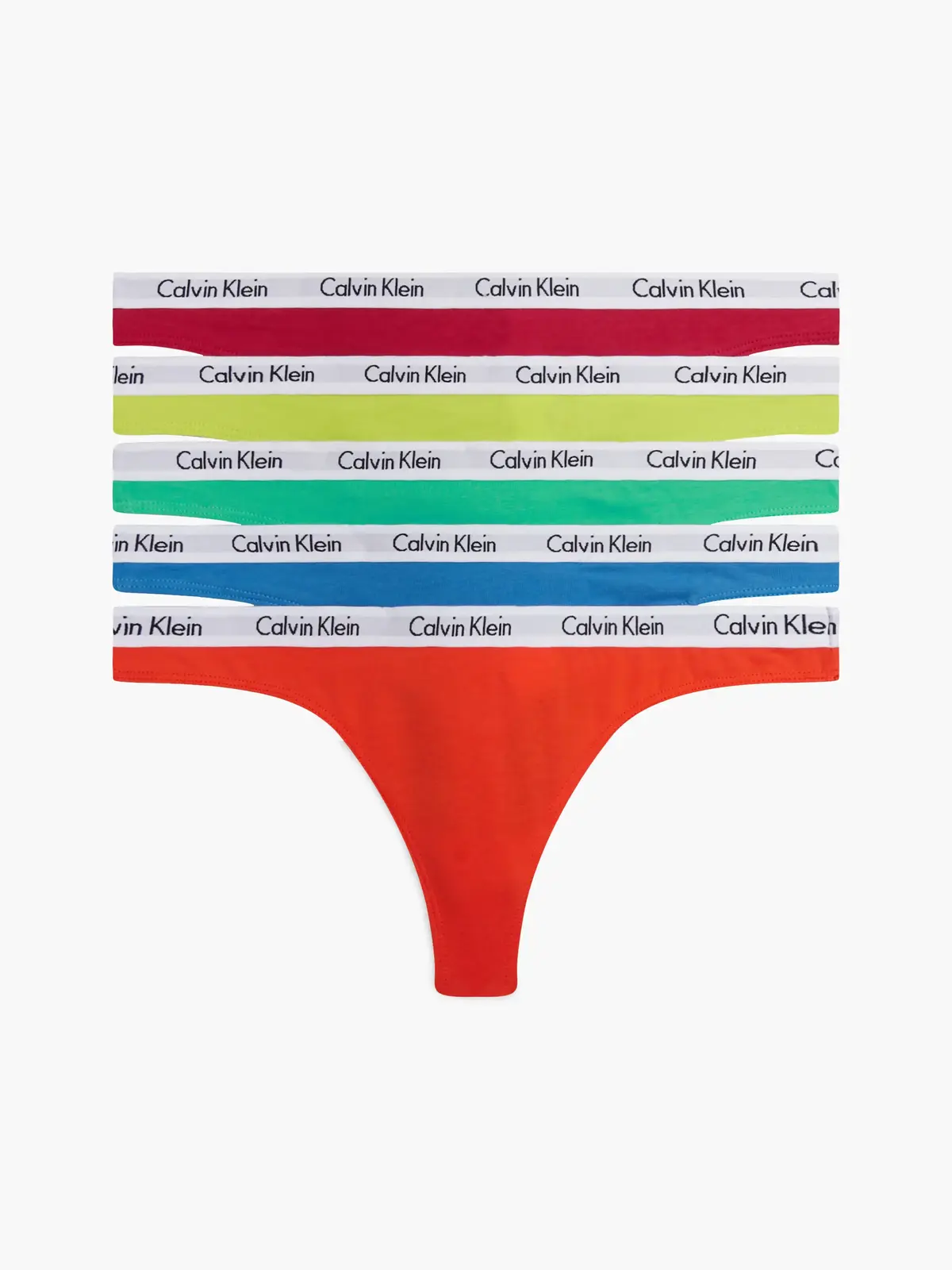 Calvin Klein THONG 5PK Kadın Renkli Tanga Set