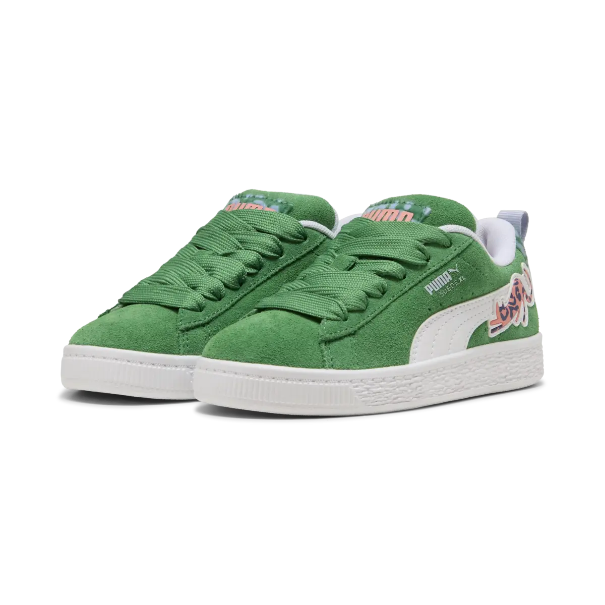 Puma Suede XL Cats Club PS Yeşil Çocuk Spor Ayakkabı