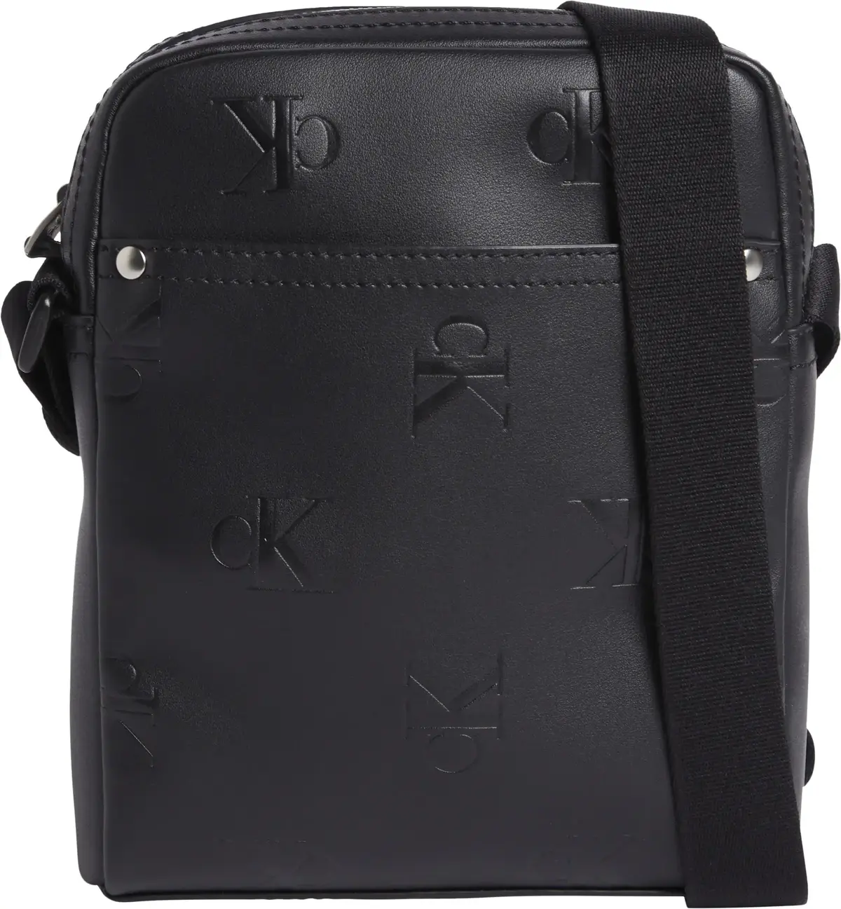 Calvin Klein MONOGRAM SOFT REPORT Erkek Siyah Omuz Çanta