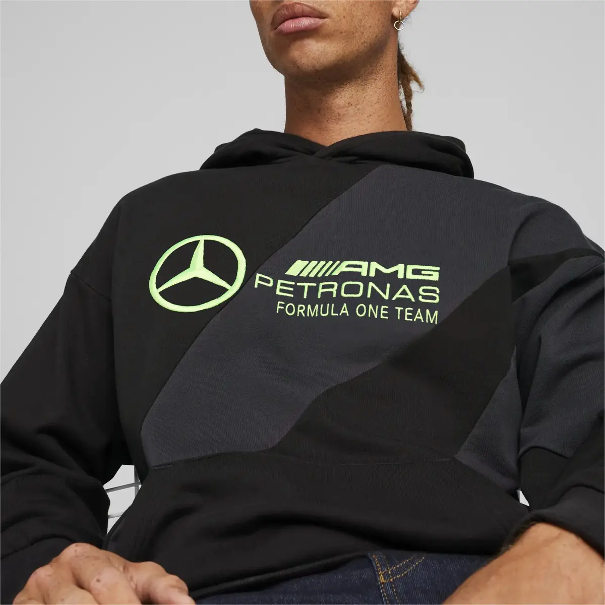 Puma MAPF1 Statement Hoodie Siyah Erkek Hoodie
