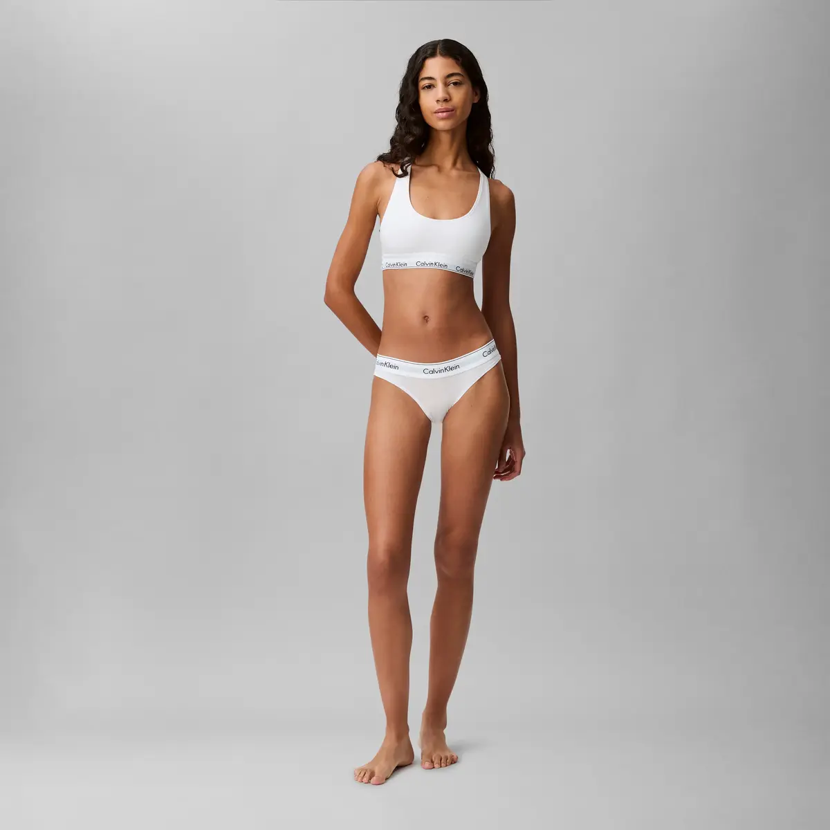 Calvin Klein UNLINED BRALETTE Beyaz Kadın Bralet