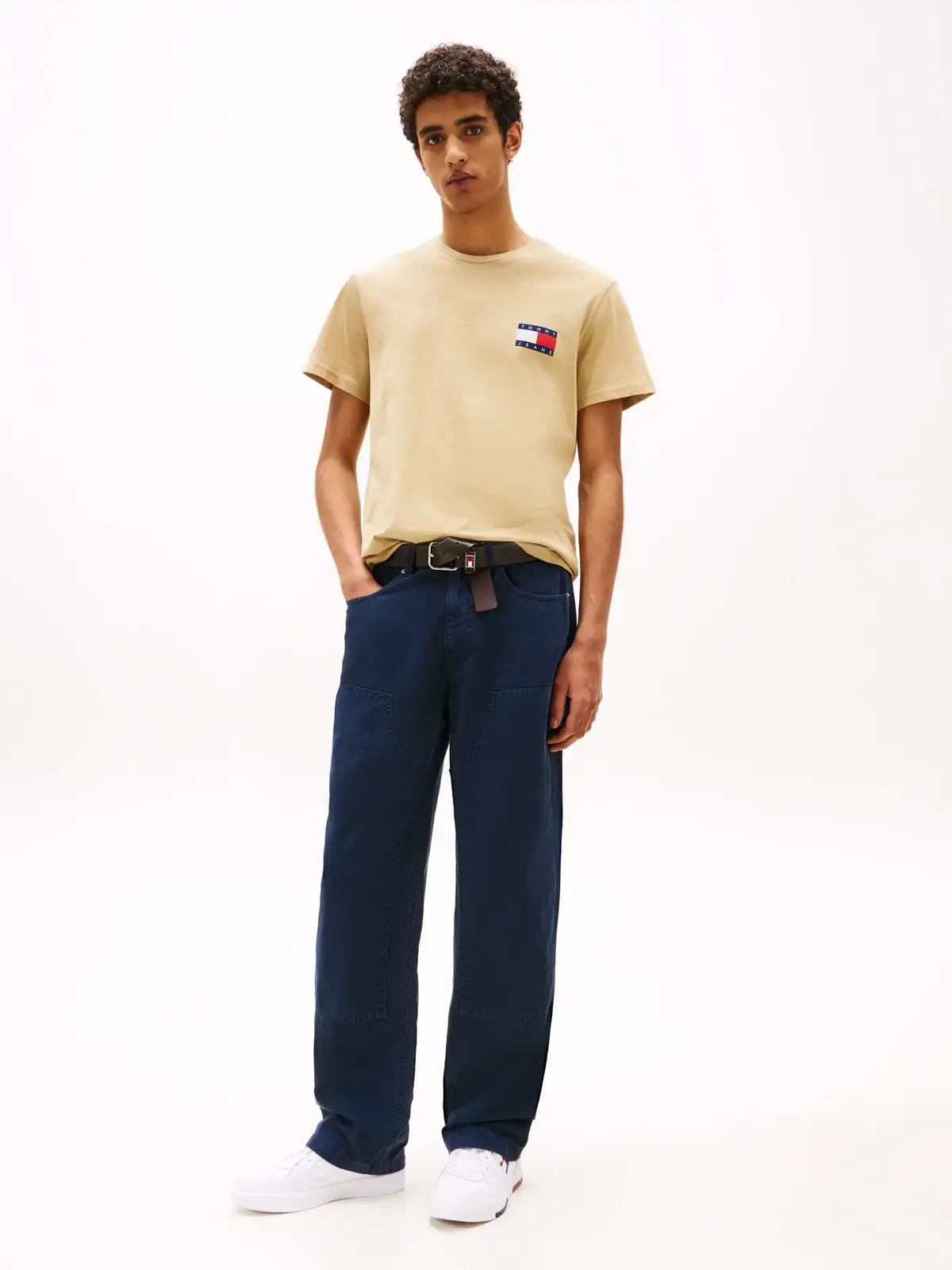 Tommy Hilfiger TJM SLIM ESSENTIAL F Erkek Sarı T-Shirt