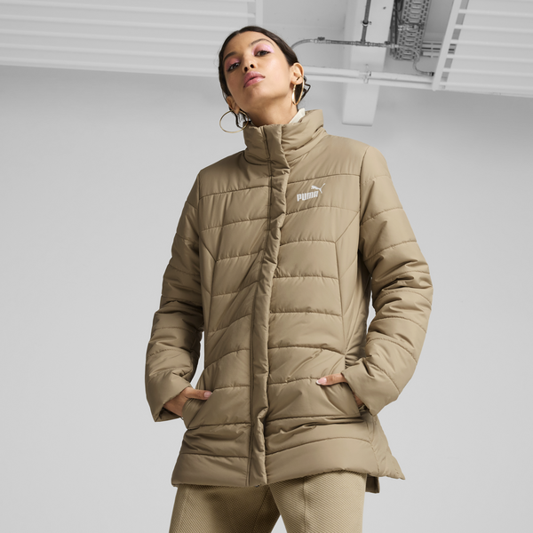 Puma ESS+ Padded Jacket Bej Kadın Mont
