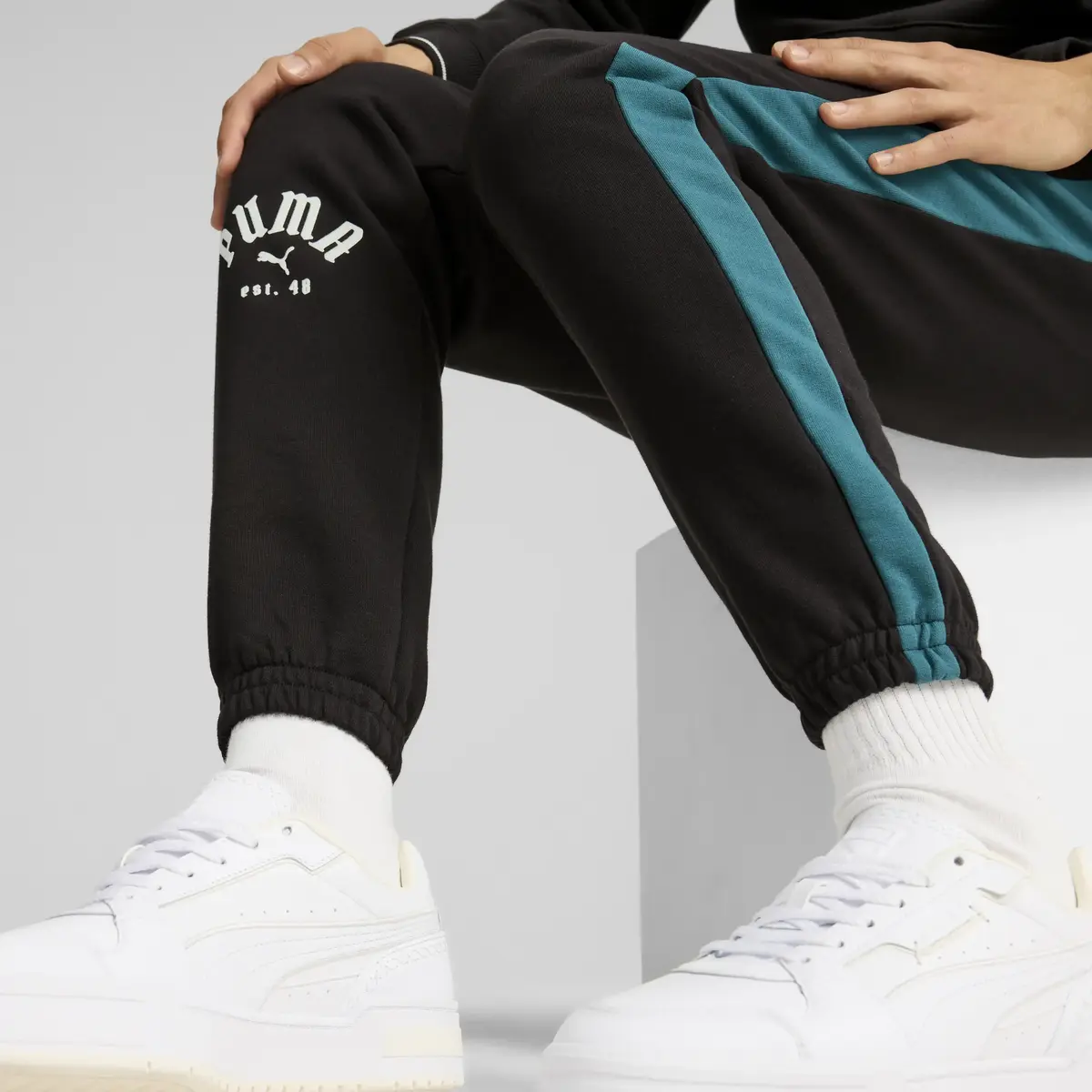 Puma T7 PLAY.PARIS. Sweatpants Siyah Erkek Eşofman Altı