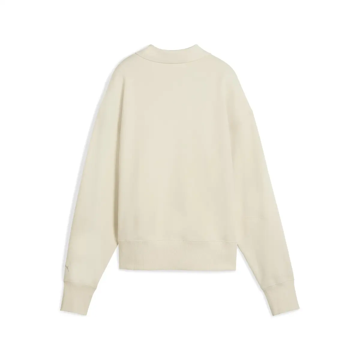 Puma PREMIUM ESS Polo Crew Krem Kadın Sweatshirt