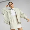 Puma T7 Faux Leather Bomber Beyaz Kadın Bomber Suni Deri Ceket
