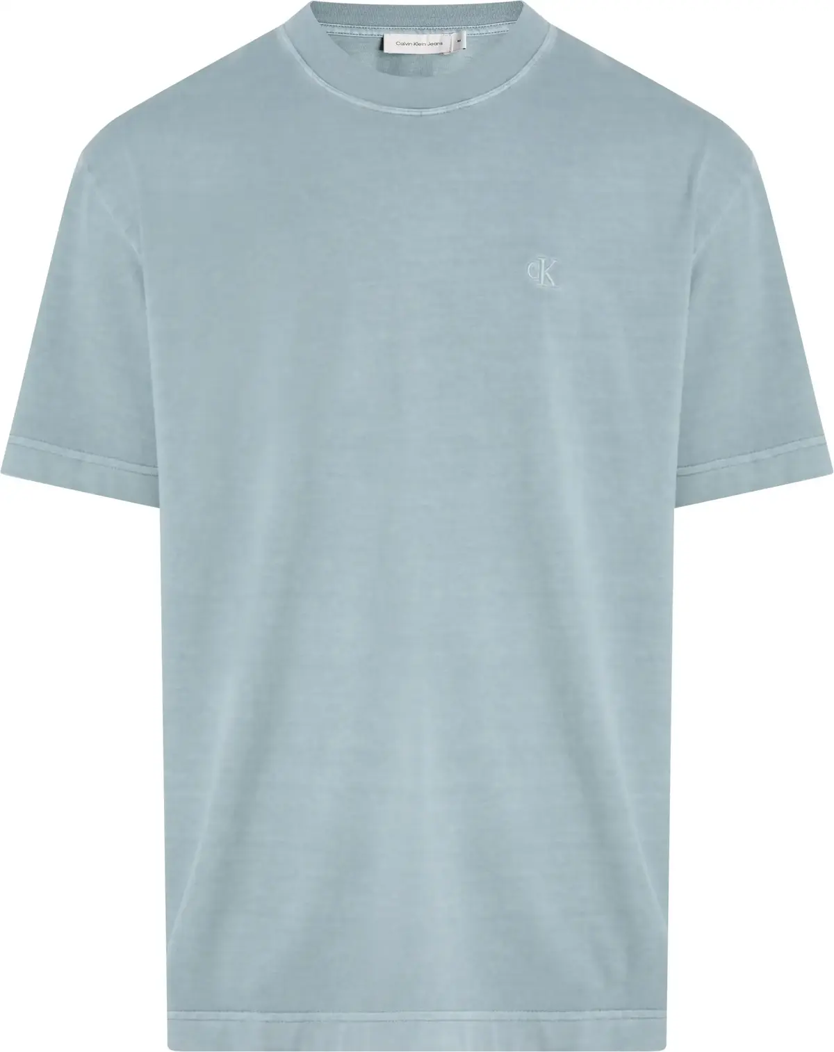 Calvin Klein BOLD WASHED CK APPLI, CKM Yeşil Erkek T-Shirt & Polo