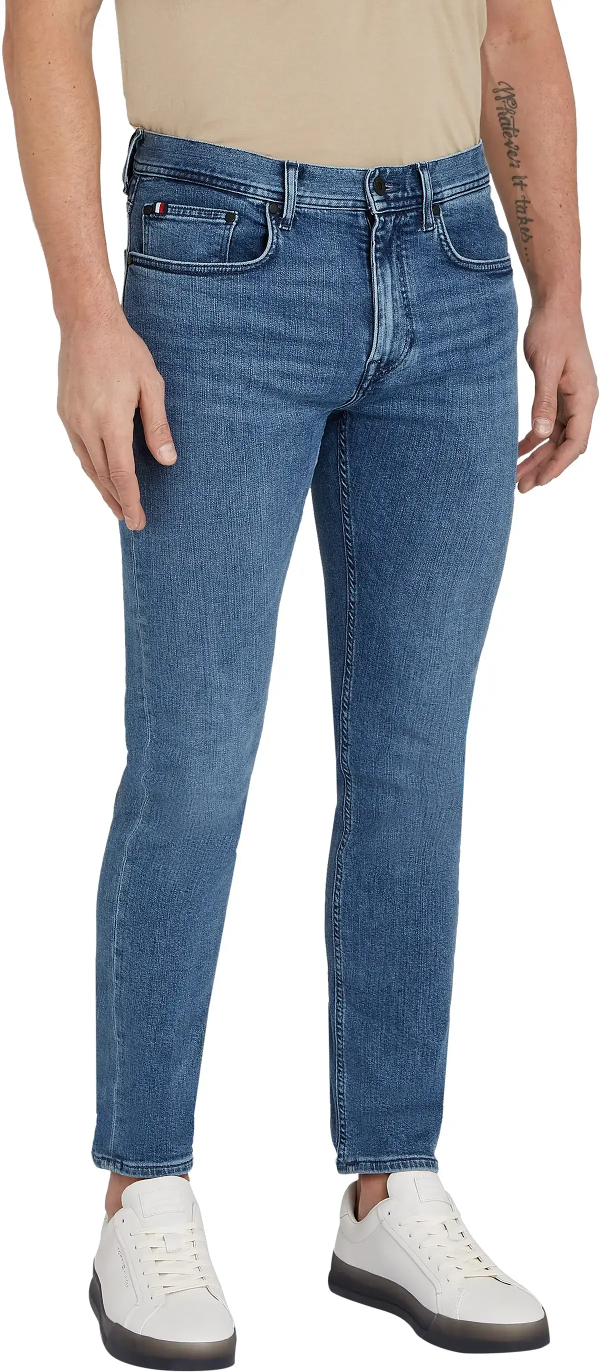 Tommy Hilfiger SLIM BLEECKER SSTR M, 1BE Mavi Erkek Jean Pantolon