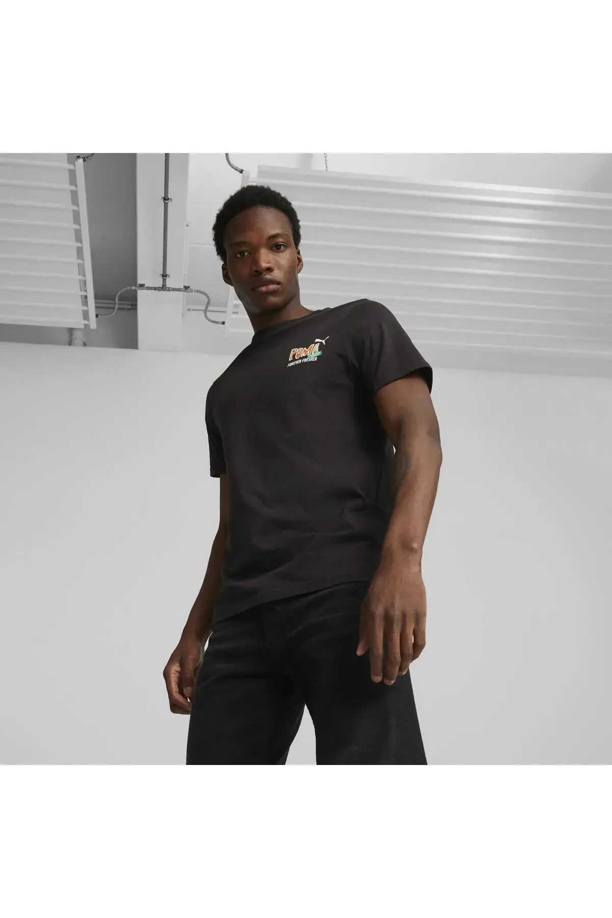 Puma GRAPHICS PUMA JUICERY Tee Siyah Erkek T-Shirt