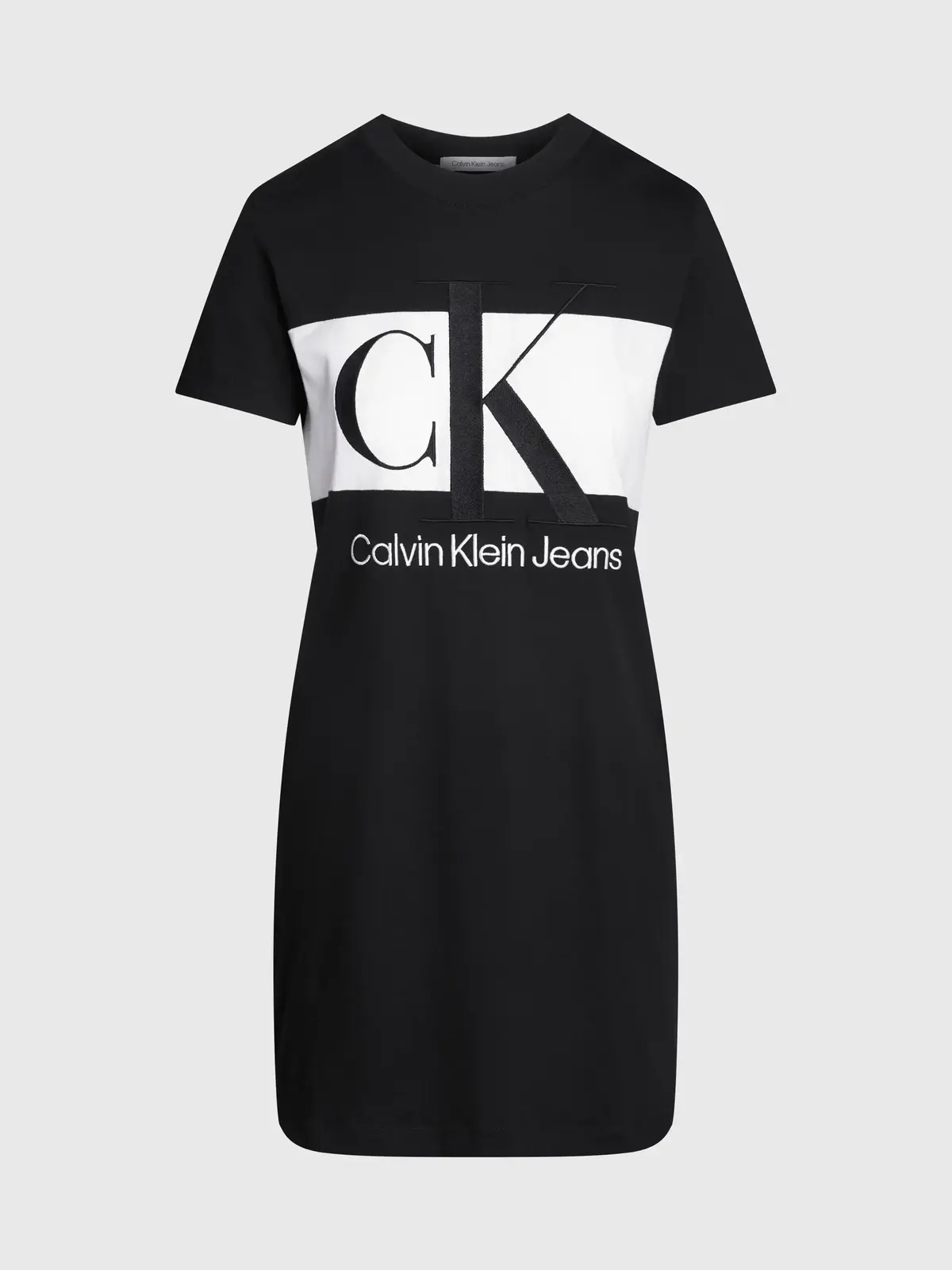 Calvin Klein BLOCKING T-SHIRT DRE Kadın Siyah T-Shirt