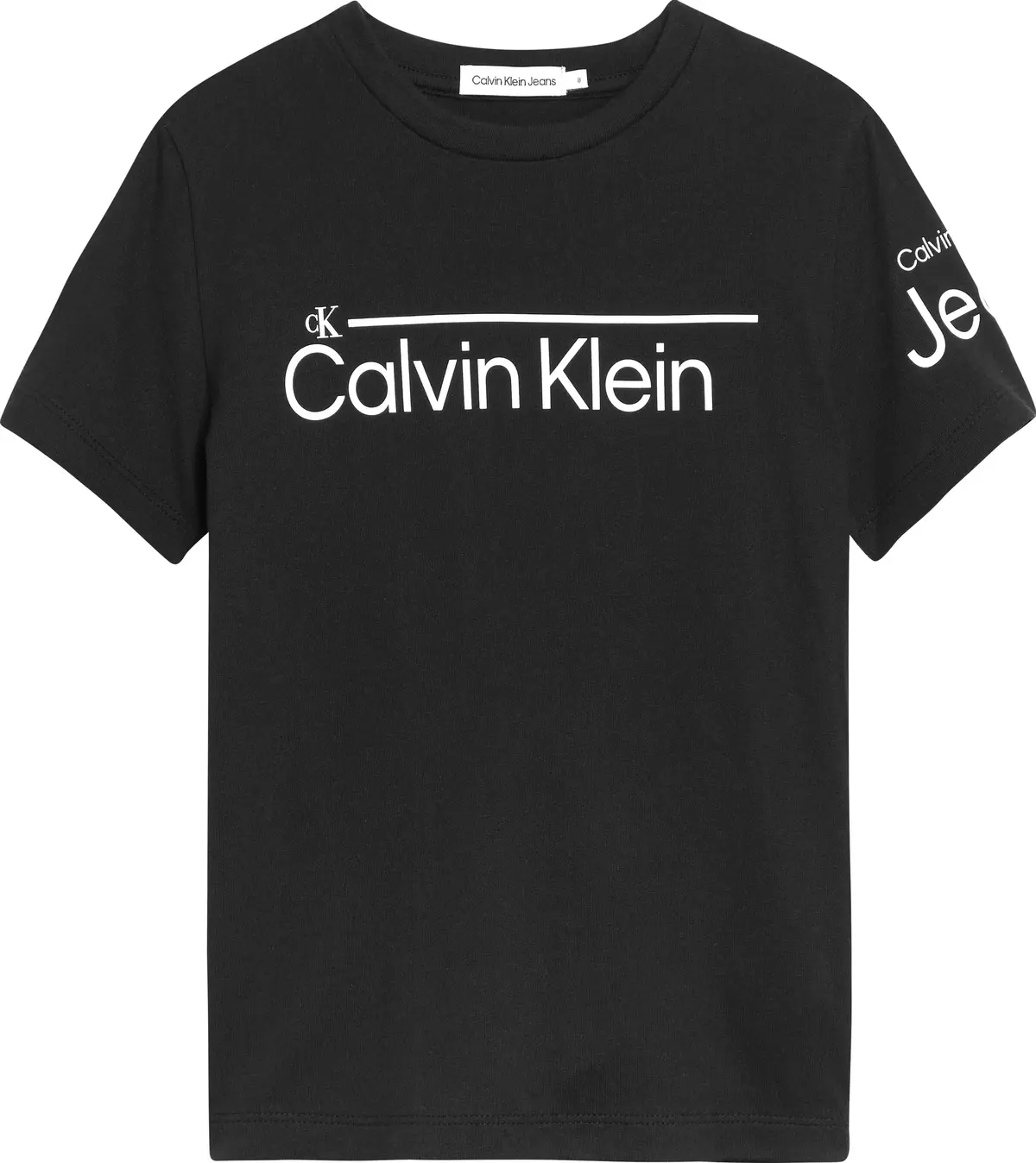 Calvin Klein INSTITUTIONAL LINED Erkek Siyah T-Shirt