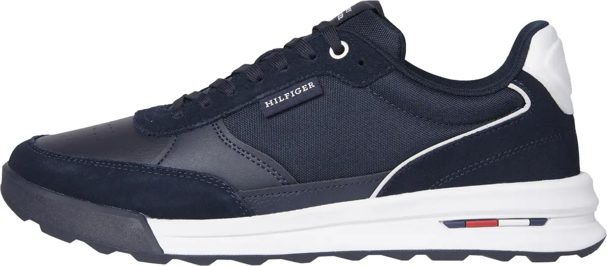 Tommy Hilfiger RETRO RUNNER MIX RWB, DW5 Siyah Erkek Spor Ayakkabı & Sneaker