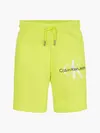 Calvin Klein GLOW IN THE DARK LOG Erkek Sarı Şort
