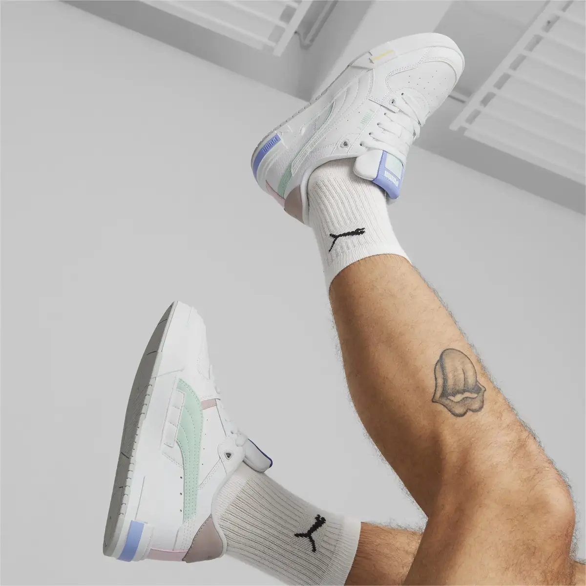 Puma CA Pro Glitch Pastel Beyaz Kadın Günlük Spor Ayakkabı