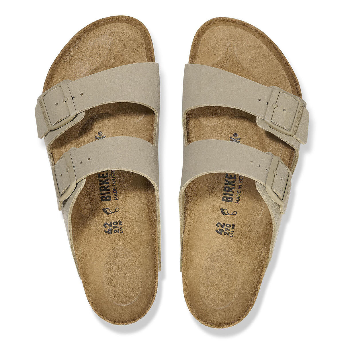 Birkenstock ARIZONA BF Açık Haki Kadın Çift Bantlı Terlik