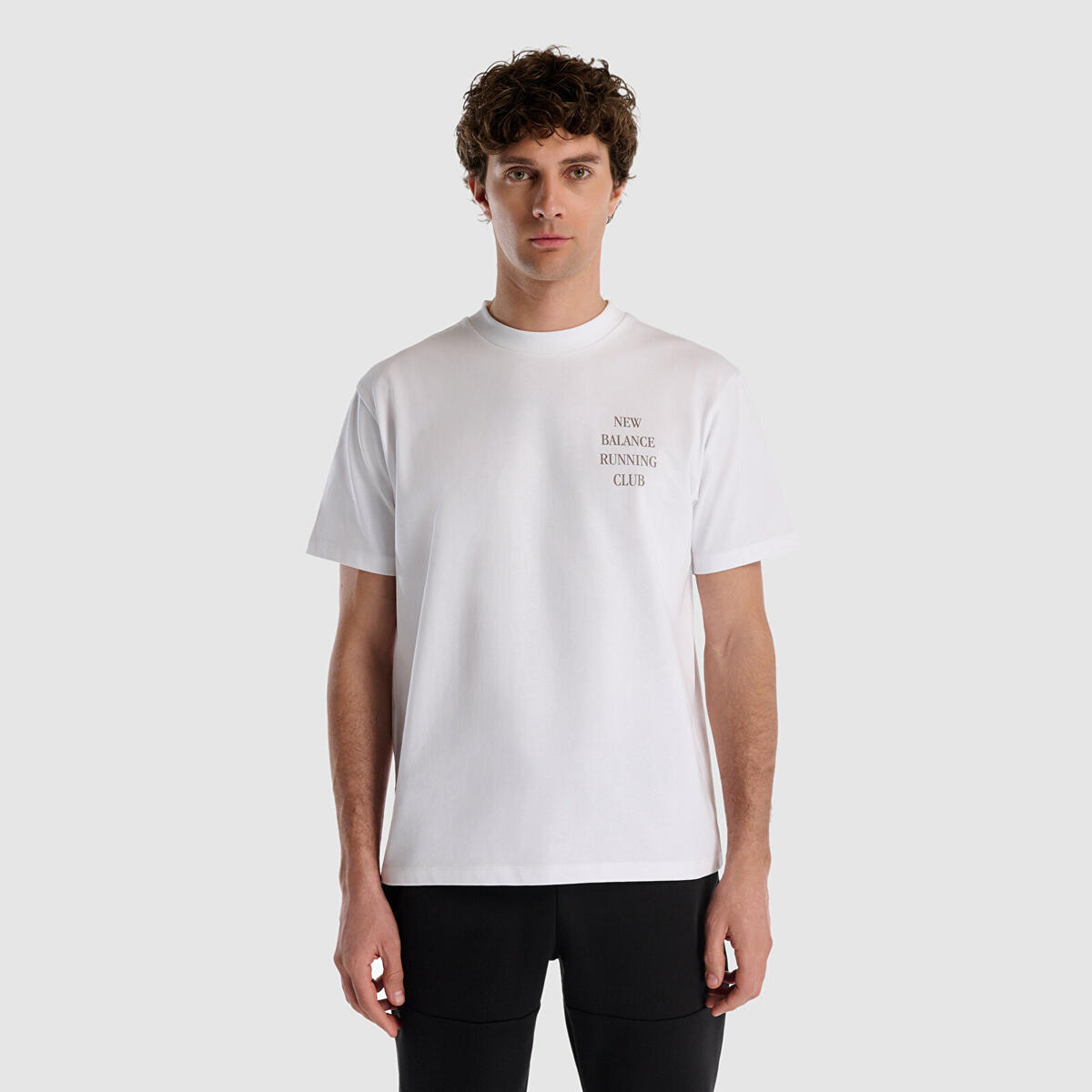 New Balance MNT1513 Erkek Beyaz T-Shirt