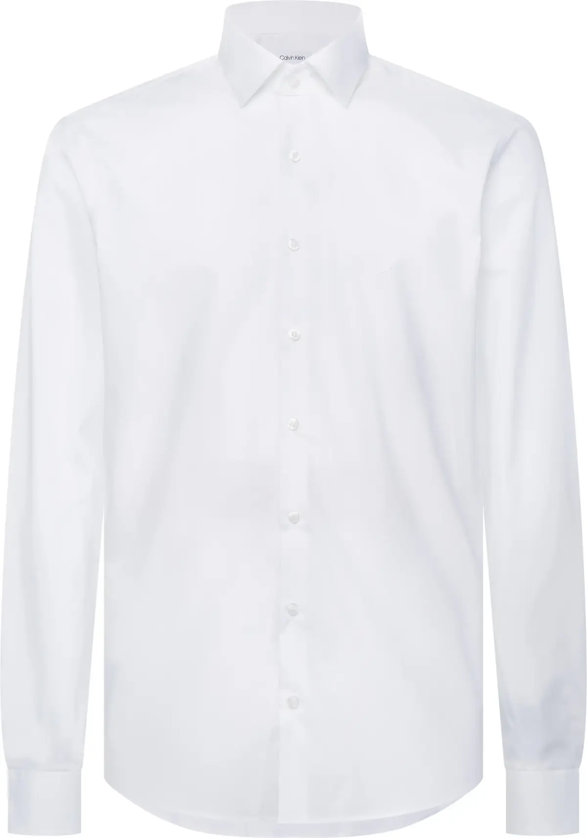 Calvin Klein POPLIN STRETCH SLIM Erkek Beyaz Gömlek