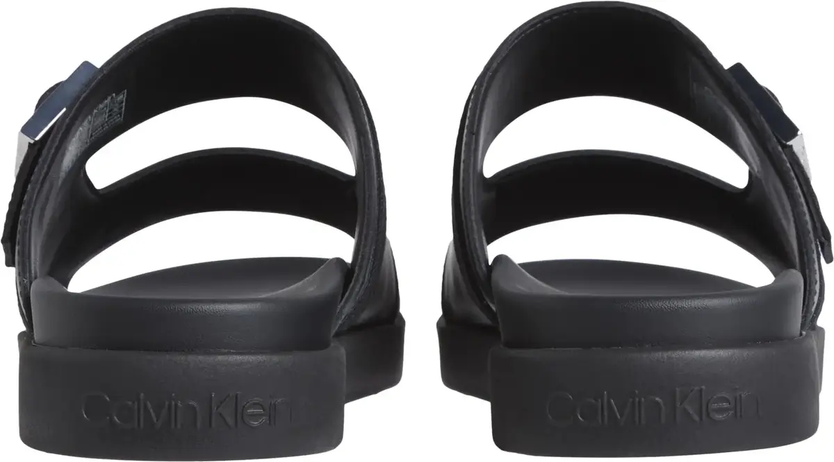 Calvin Klein DOUBLE STRAP W/ BUCK, BEH Siyah Erkek Terlik
