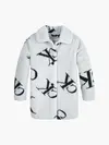 Calvin Klein MONOGRAM AOP TEDDY C Kadın Beyaz Mont