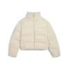 Puma Corduroy Puffer Jacket Krem Kadın Mont