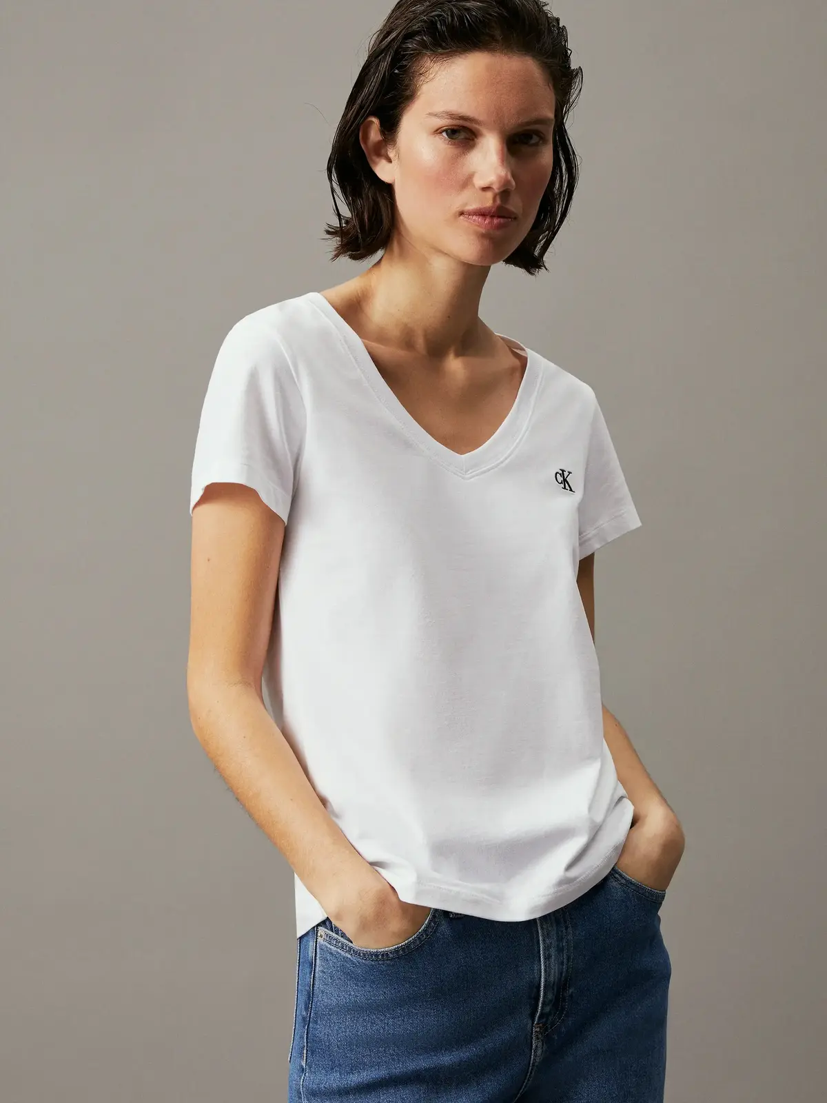 CK EMBROIDERY STRETC, YAF