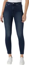 Calvin Klein HIGH RISE SUPER SKIN Kadın Mavi Kot Pantolon