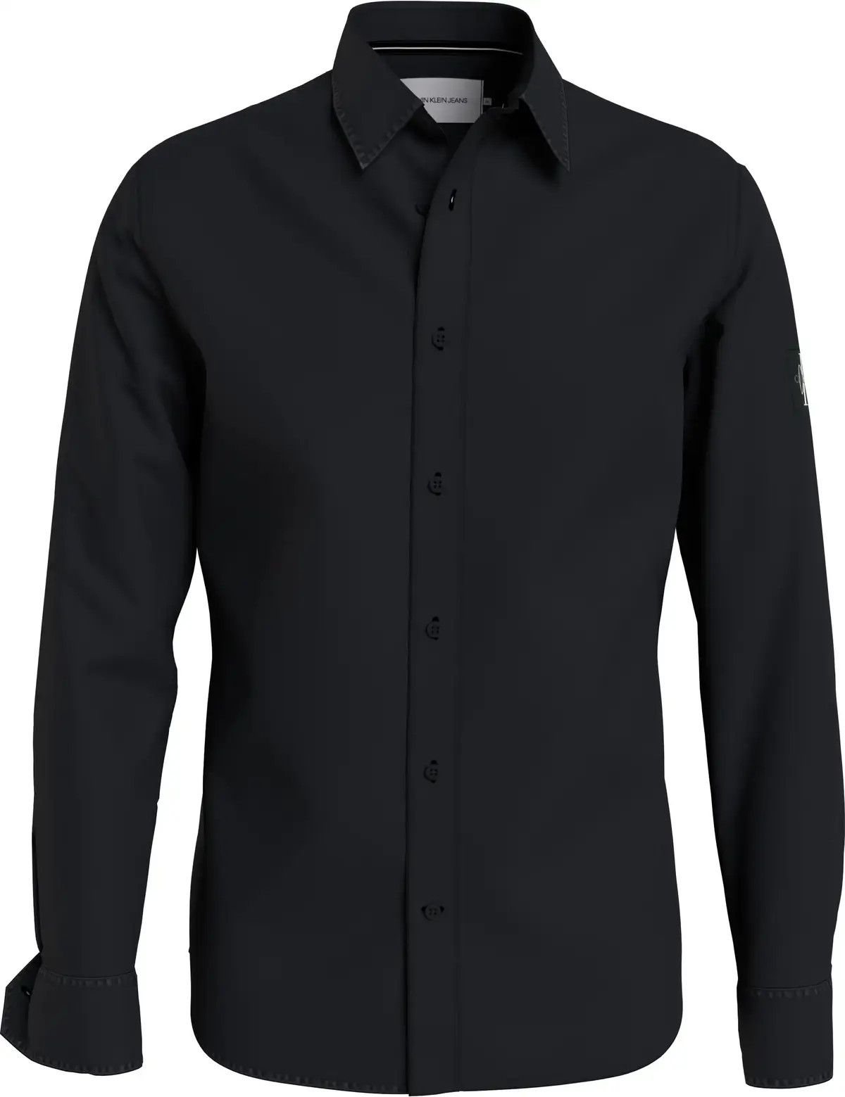 Calvin Klein MONOGRAM BADGE SHIRT Erkek Siyah Gömlek