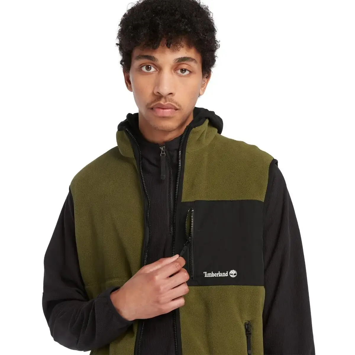 Timberland Outdoor Archive Re-issue Vest with Polar Yeşil Erkek Yelek