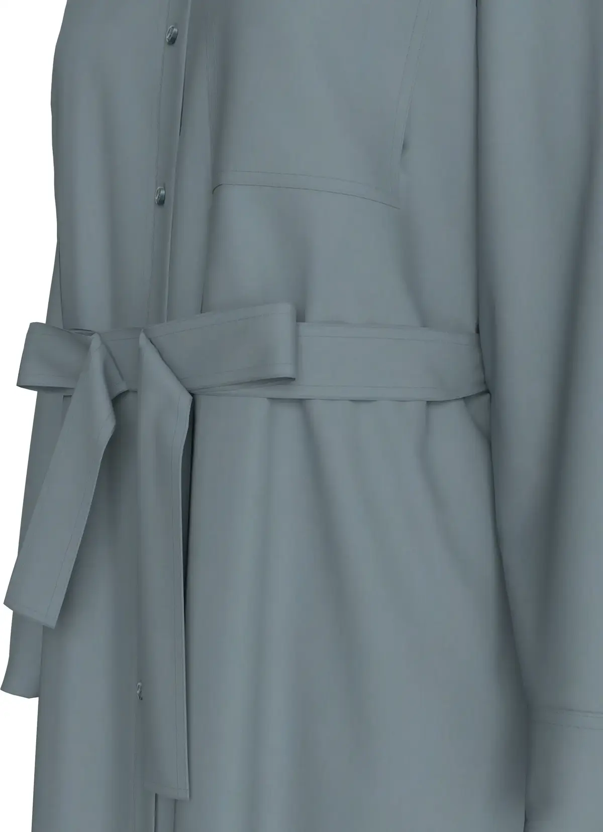 Calvin Klein LYOCELL SHIRT DRESS, PC2 Yeşil Kadın Elbise-Etek