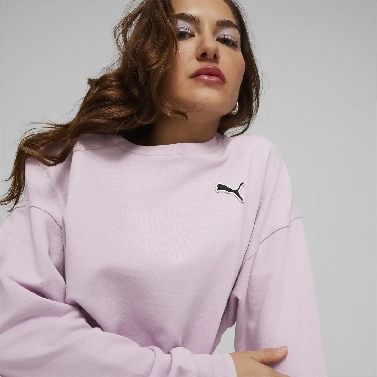 Puma BETTER ESSENTIALS Crew TR Lila Kadın Sweatshirt