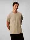 Calvin Klein SS SUPIMA CHEST EMB Bej Erkek T-Shirt