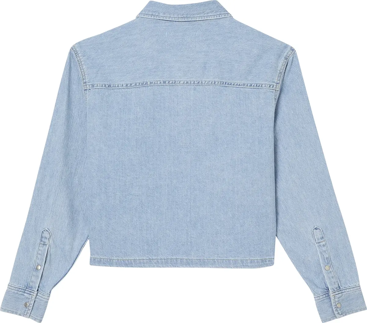Calvin Klein CROPPED DAD DENIM SH Kadın Mavi Gömlek