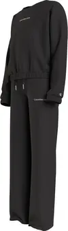 Calvin Klein CKJ LOGO BOXY CN SWE Kadın Siyah Eşofman Takımı