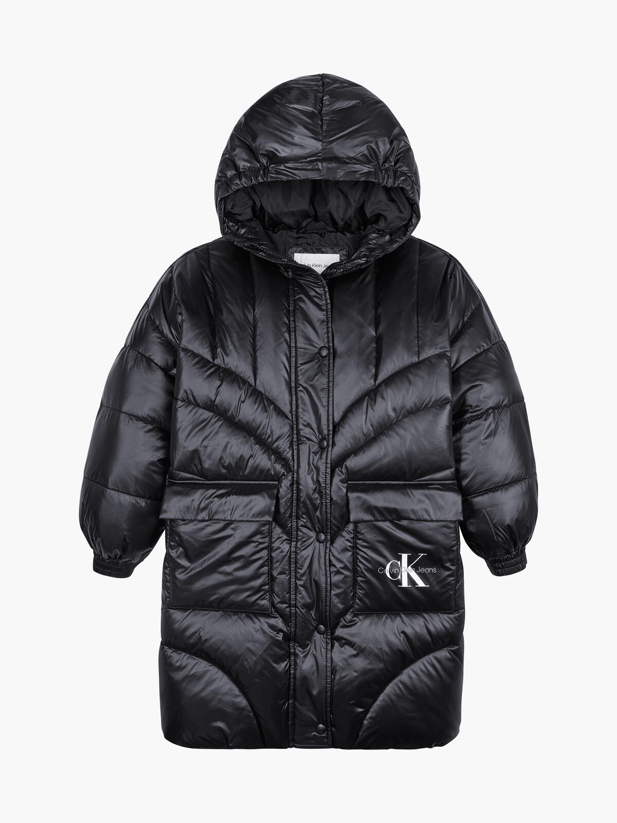 Calvin Klein OVERSIZED DUVET PADD Kadın Siyah Şişme Mont