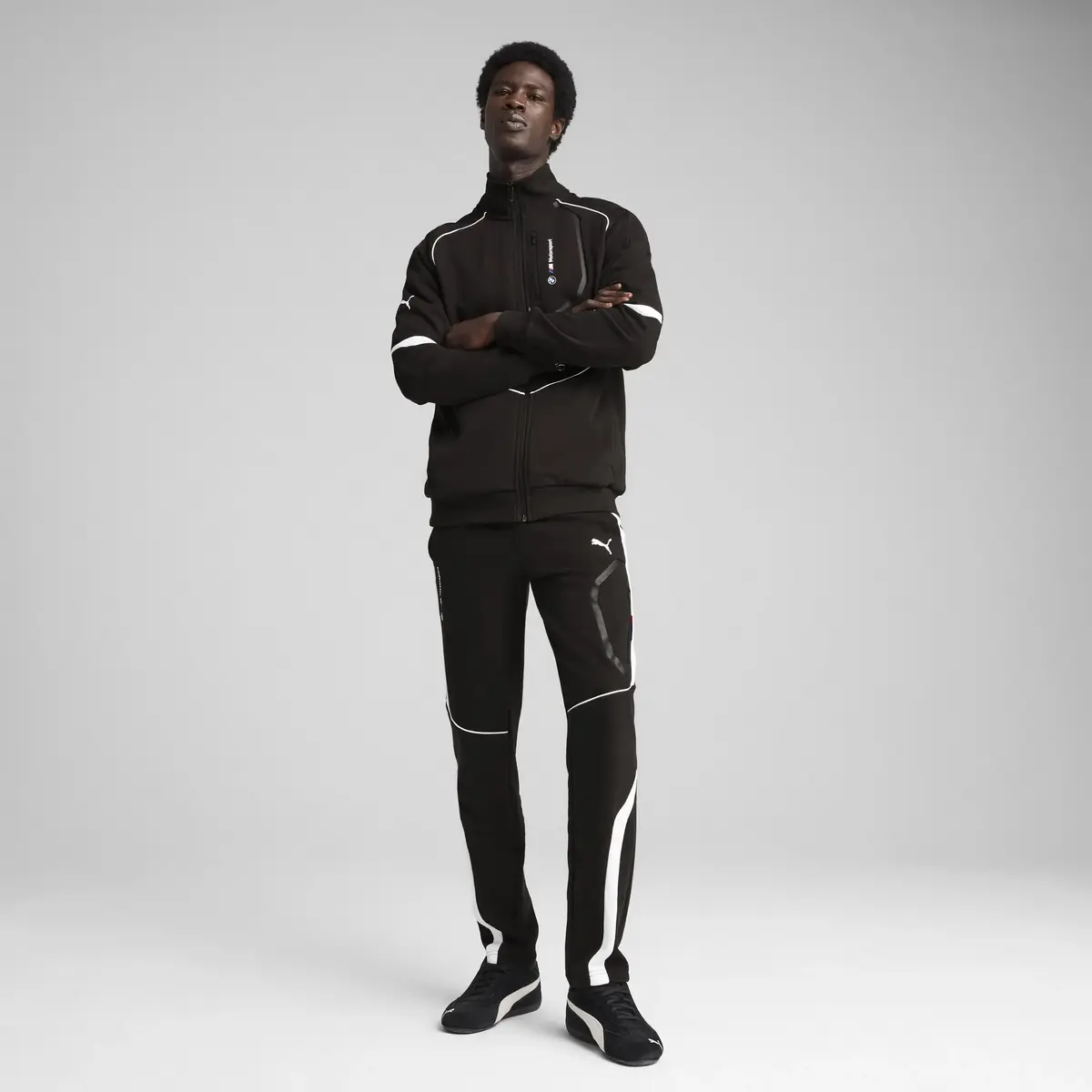 Puma BMW MMS SWEAT JACKET Siyah Erkek Fermuarlı Üst