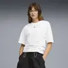 Puma DARE TO Fitted Waist Tee Beyaz Kadın T-Shirt & Polo