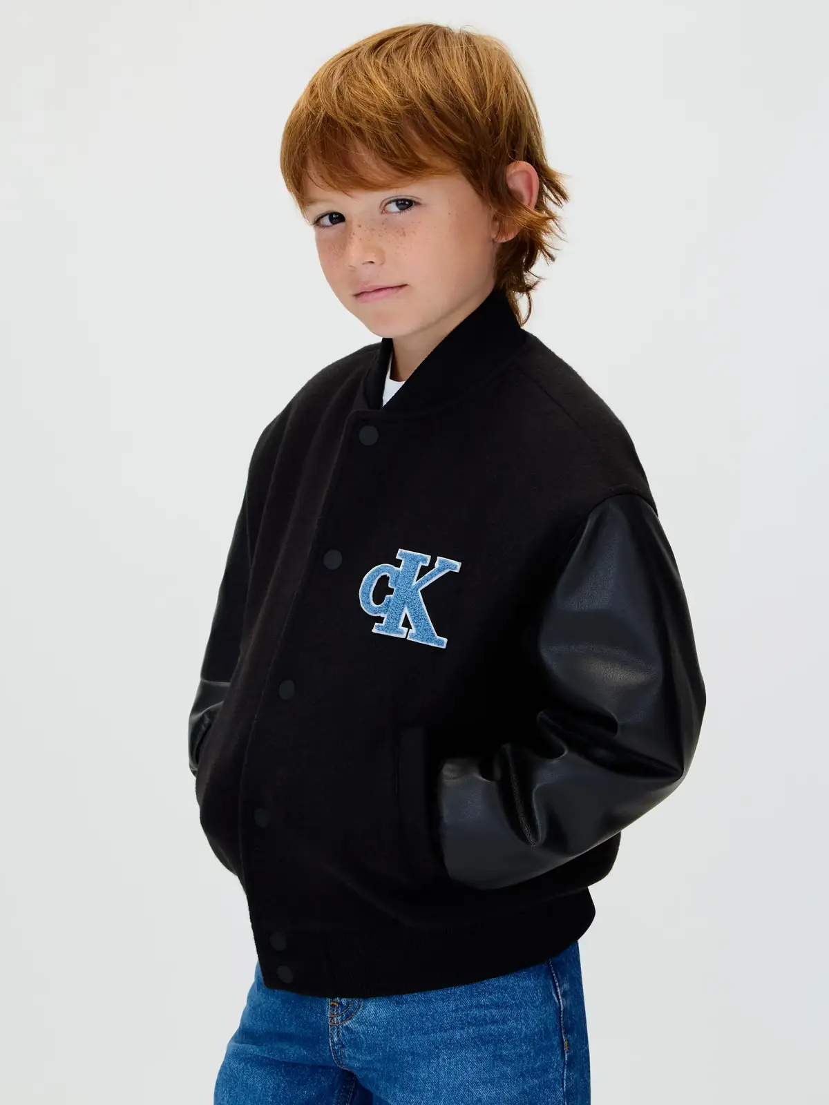 Calvin Klein VARSITY JACKET Siyah Çocuk Ceket