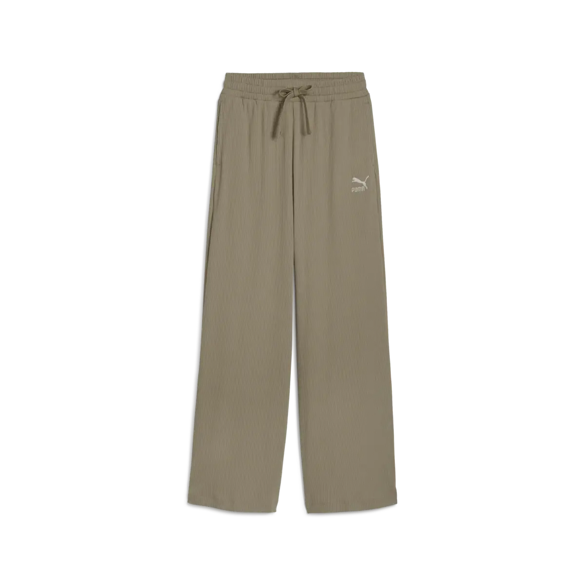 Puma CLASSICS Ribbed Relaxed Pant Açık Kahve Kadın Eşofman Altı