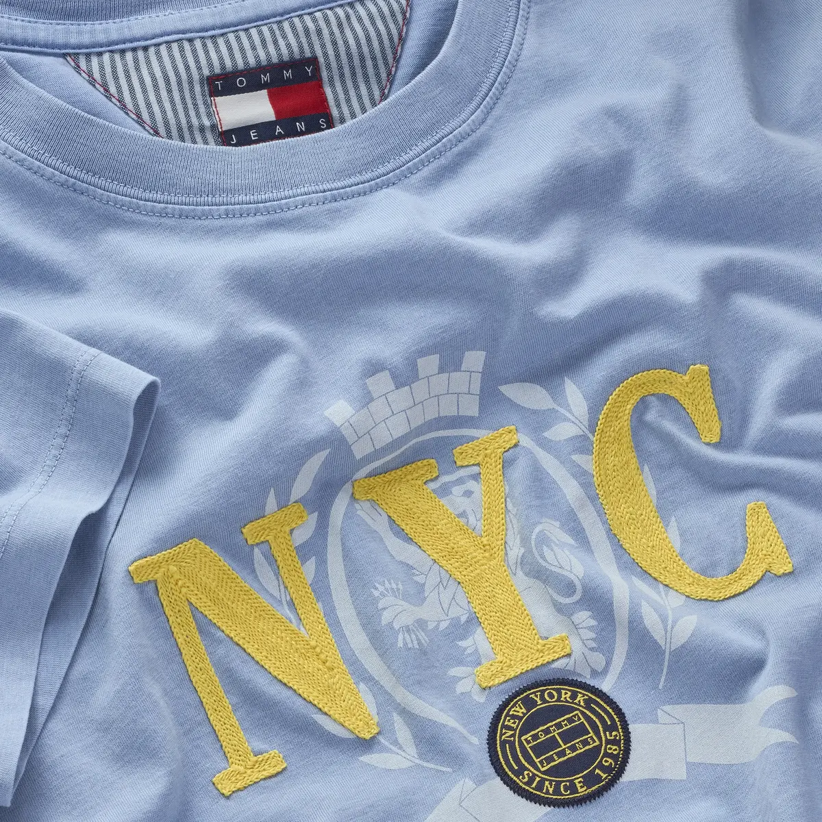 Tommy Hilfiger TJCW VARSITY GRAPHIC, C3Q Mavi Kadın T-Shirt & Polo