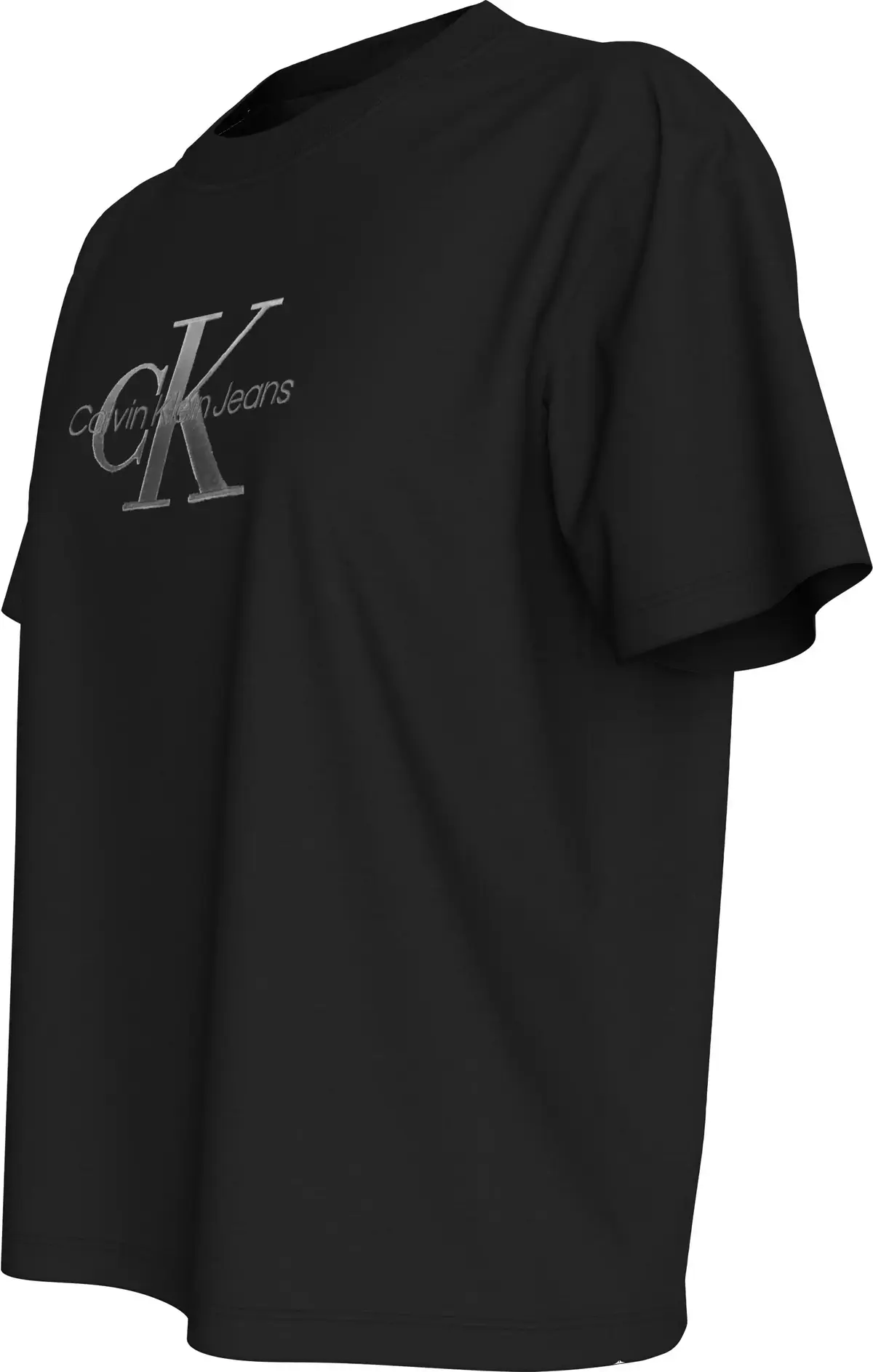 Calvin Klein EMBROIDERED MONOLOGO, BEH Siyah Kadın T-Shirt & Polo