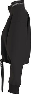 Calvin Klein WAIST DRAWCORD ROLLN Kadın Siyah Sweatshirt
