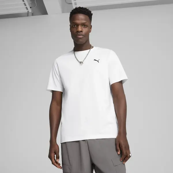 Puma WARDROBE ESS Tee Beyaz Erkek T-Shirt
