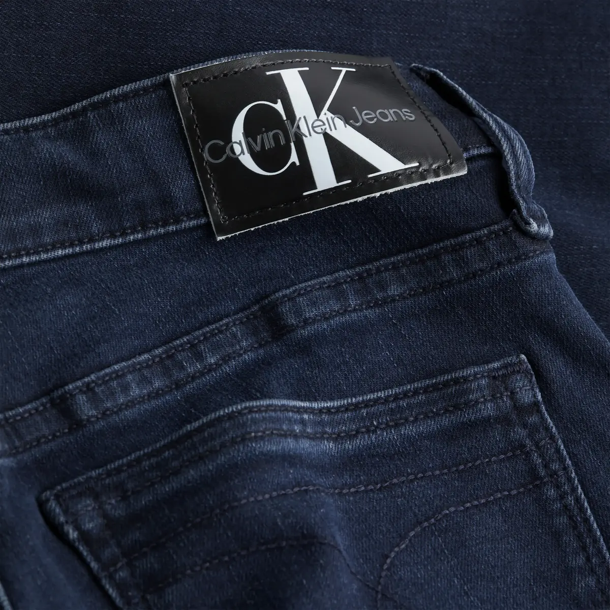 Calvin Klein HIGH RISE SLIM Kadın mavi Kot Pantolon