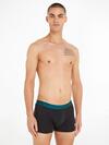 Tommy Hilfiger 3P TRUNK SHINE WB, 0YZ Siyah 3'lü Erkek Boxer