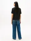 Tommy Hilfiger MODERN INTERLOCK BOX, P4E Siyah Kadın T-Shirt