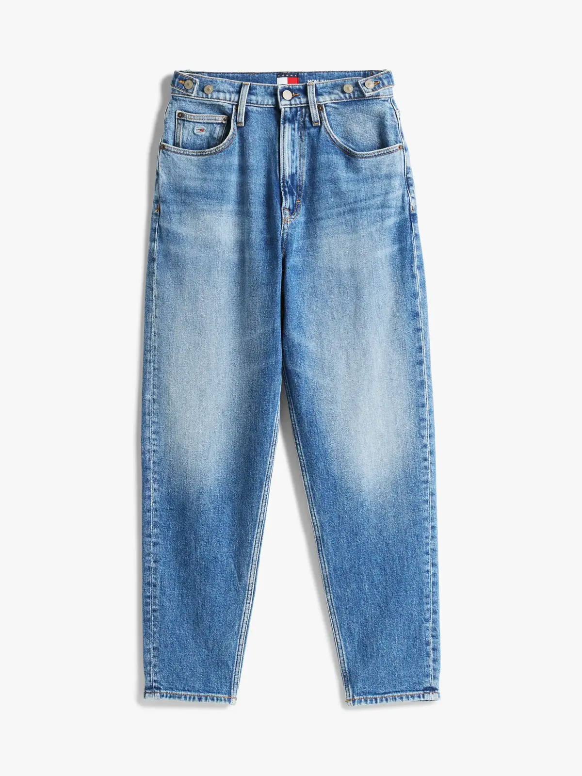 Tommy Hilfiger MOM JEAN UH TPR TAB, 1A5 Mavi Kadın Jean Pantolon