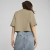 Puma CLASSICS + Oversized Tee Bej Kadın T-Shirt